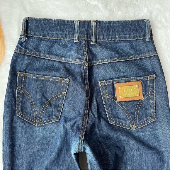 DOLCE GABBANA Jeans woman’s high rise flare vintage denim designer - Picture 14 of 16